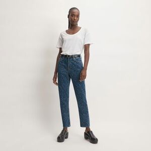 NWT Everlane the 90s cheeky jean in dark Painterly Stroke